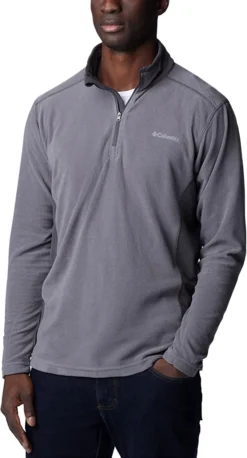 Longsleeve Columbia Men Klamath Range II Half Zip City Grey Shark