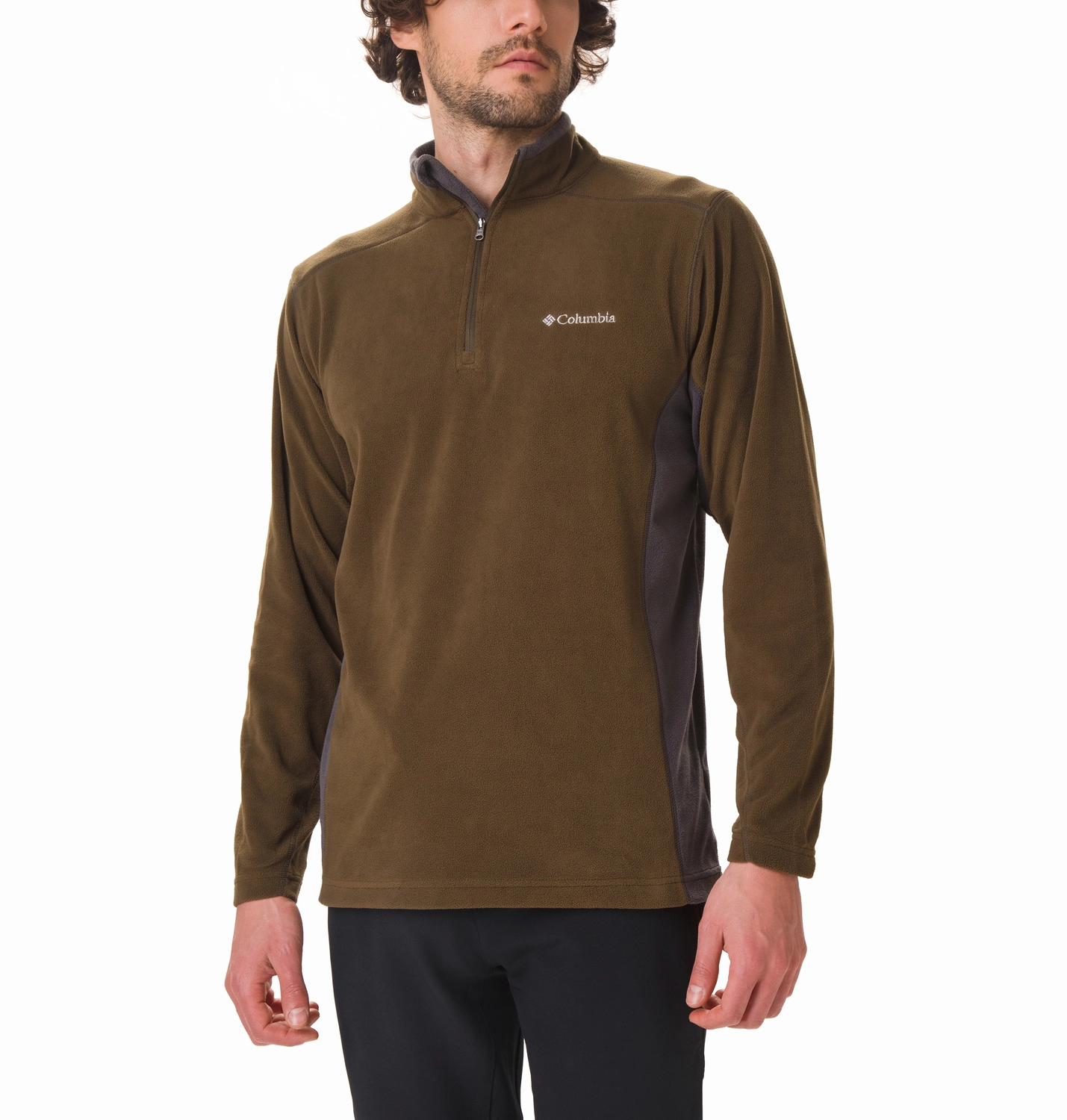 Trui Columbia Men Klamath Range II Half Zip Olive Green Shark 3 Trui Columbia Men Klamath Range II Half Zip Olive Green Shark