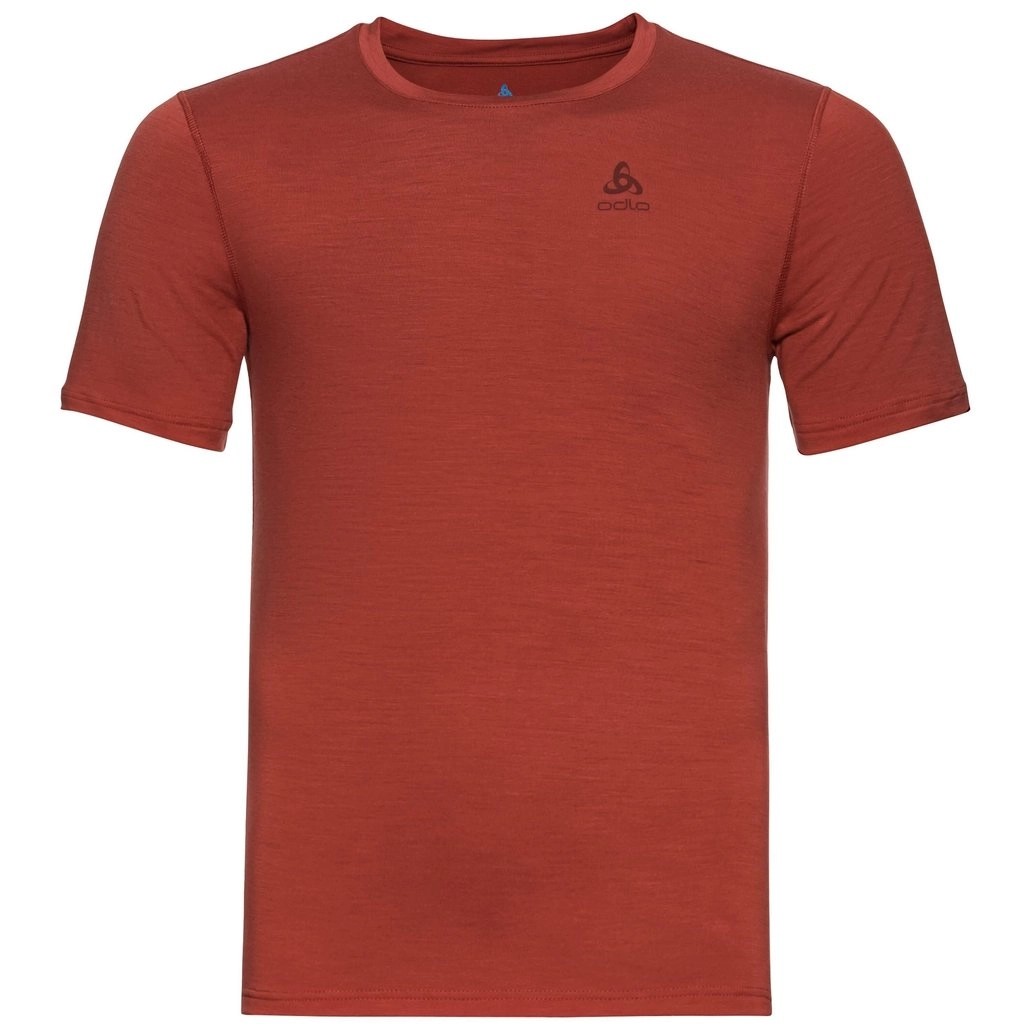 Ondershirt Odlo Men BL TOP Crew Neck S/S Merino 200 Ketchup 3 Ondershirt Odlo Men BL TOP Crew Neck S/S Merino 200 Ketchup