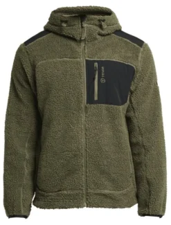 Vest Tenson Men Himalaya Teddy Zip Olive