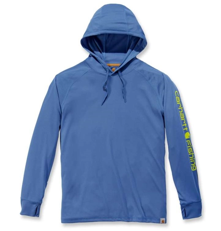 Trui Carhartt Men Fishing Hooded L/S Blue Heather 3 Trui Carhartt Men Fishing Hooded L/S Blue Heather