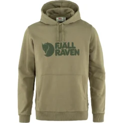 Trui Fjallraven Men Fjallraven Logo Hoodie Light Olive