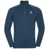 Longsleeve Odlo Men Mid Layer 1/2 Zip Berra Light Blue Wing Teal -The North Kleding Winkel 1 ai473248