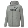 Vest Puma Men Essentials Big Logo Full Zip Hoodie Grey -The North Kleding Winkel 1 pumapum 586698 03imagefront