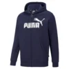 Vest Puma Men Essentials Big Logo Full Zip Hoodie Blue -The North Kleding Winkel 1 pumapum 586698 06imagefront