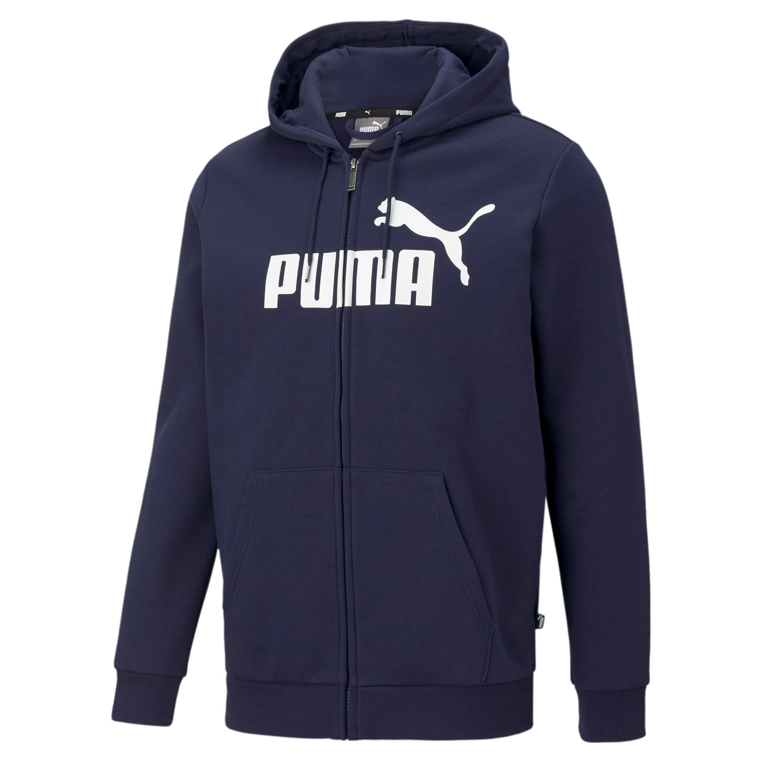 Vest Puma Men Essentials Big Logo Full Zip Hoodie Blue 3 Vest Puma Men Essentials Big Logo Full Zip Hoodie Blue