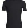 Ondershirt Icebreaker Mens Anatomica SS Crewe Black Monsoon -The North Kleding Winkel 103033001 1