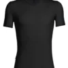 Ondershirt Icebreaker Mens Anatomica SS V Black Monsoon -The North Kleding Winkel 103661001 1