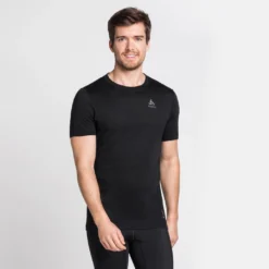 Ondershirt Odlo Men BL Top Crew Neck S/S Merino 130 Black -The North Kleding Winkel 110642 15000 3