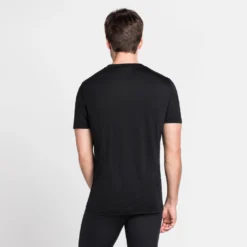 Ondershirt Odlo Men BL Top Crew Neck S/S Merino 130 Black -The North Kleding Winkel 110642 15000 4