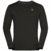 Ondershirt Odlo Men BL Top Crew Neck LS Merino 200 Black Black -The North Kleding Winkel 110812 15001 1