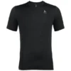Ondershirt Odlo Men BL Top Crew Neck S/S Merino 200 Black Black -The North Kleding Winkel 110822 15001 1