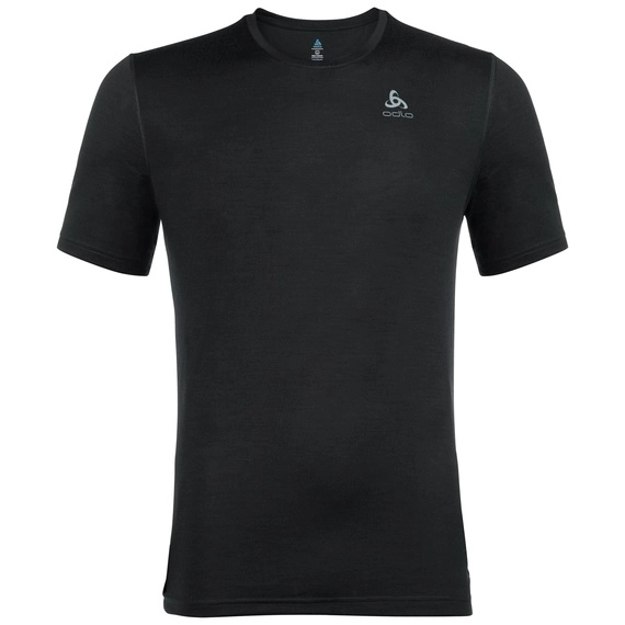 Ondershirt Odlo Men BL Top Crew Neck S/S Merino 200 Black Black 3 Ondershirt Odlo Men BL Top Crew Neck S/S Merino 200 Black Black