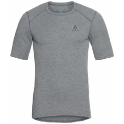 Ondershirt Odlo Men BL Top Crew Neck S/S Active Warm Eco Odlo Steel Grey Melange