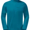 Trui Jack Wolfskin Men Taunus Half Zip Everest Blue -The North Kleding Winkel 1709522 1284 a020