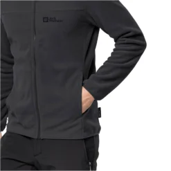 Trui Jack Wolfskin Men Beilstein Full Zip Black -The North Kleding Winkel 1710551 6000 m005