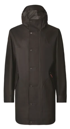 Regenjas Mens Original Rubber Hunting Coat Black Hunter