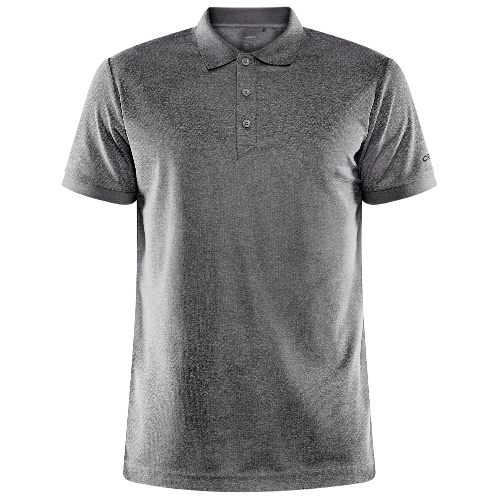 Polo Craft Men Core Unify Polo Shirt Dark Grey Melange 3 Polo Craft Men Core Unify Polo Shirt Dark Grey Melange