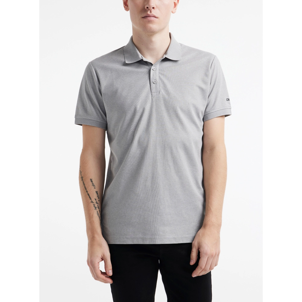Polo Craft Men Core Unify Polo Shirt Dark Grey Melange 5 Polo Craft Men Core Unify Polo Shirt Dark Grey Melange - Afbeelding 3