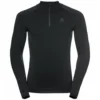 Ondershirt Odlo Men BL Top Turtle Neck LS Half Zip Performance Black New Odlo Graphite Grey -The North Kleding Winkel 196222 60212 1