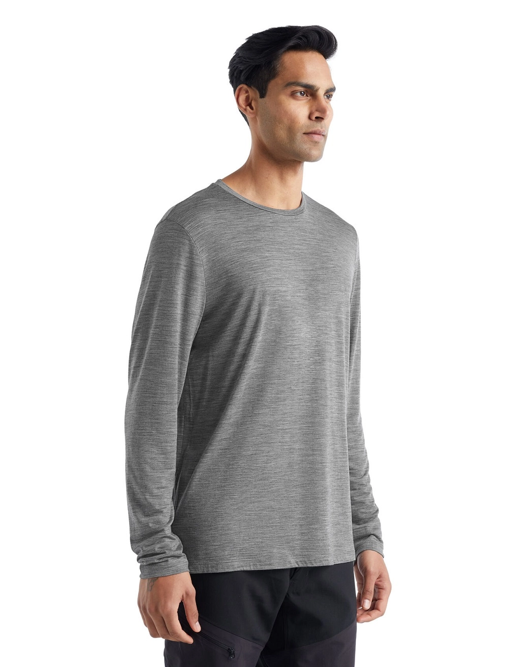 Longsleeve Icebreaker Men Sphere II LS Tee Metro Heather 4 Longsleeve Icebreaker Men Sphere II LS Tee Metro Heather - Afbeelding 2