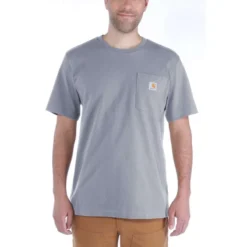 T-Shirt Carhartt Men Workwear Pocket S/S Heather Grey 5 T-Shirt Carhartt Men Workwear Pocket S/S Heather Grey -The North Kleding Winkel 2 EU 103296 034