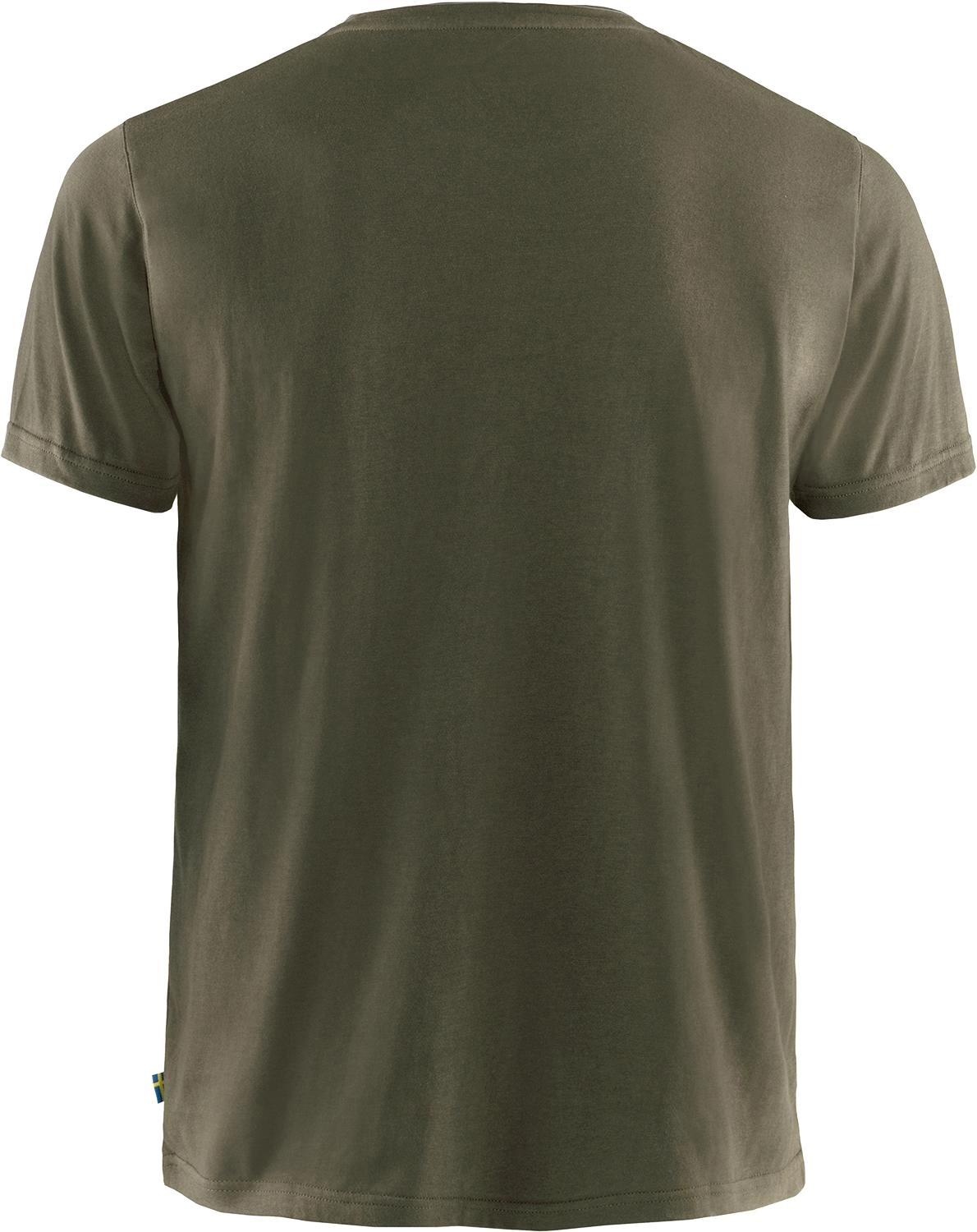 T-Shirt Fjallraven Men Logo Dark Olive 4 T-Shirt Fjallraven Men Logo Dark Olive - Afbeelding 2