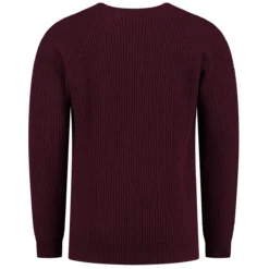 Trui Blue Loop Men Essential Sweater Bordeaux Melange 5 Trui Blue Loop Men Essential Sweater Bordeaux Melange -The North Kleding Winkel 2 M SW004 21 B262 Back