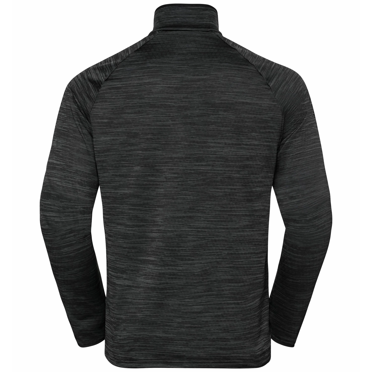 Longsleeve Odlo Men Mid Layer 1/2 Zip Run Easy Warm Black Melange 4 Longsleeve Odlo Men Mid Layer 1/2 Zip Run Easy Warm Black Melange - Afbeelding 2