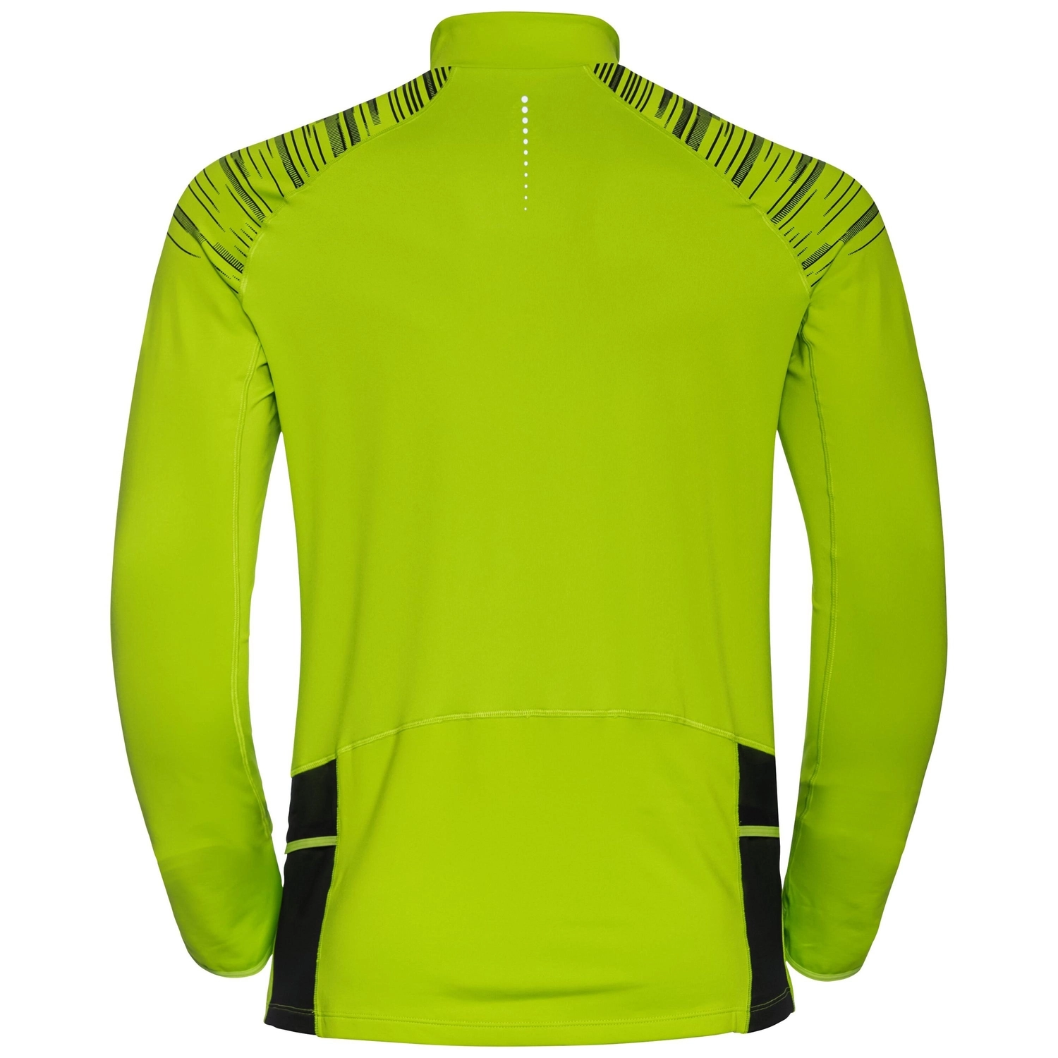 Longsleeve Odlo Men Mid Layer 1/2 Zip Axalp Ceramiwarm Lime Green Black 4 Longsleeve Odlo Men Mid Layer 1/2 Zip Axalp Ceramiwarm Lime Green Black - Afbeelding 2