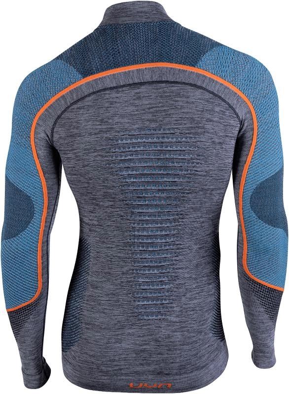 Ondershirt Uyn Men Ambityon L/S Melange Turtleneck Black Melange Atlantic Orange Shiny 4 Ondershirt Uyn Men Ambityon L/S Melange Turtleneck Black Melange Atlantic Orange Shiny - Afbeelding 2
