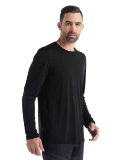 Longsleeve Icebreaker Men Sphere II LS Tee Black -The North Kleding Winkel 3 0A56D8001 1