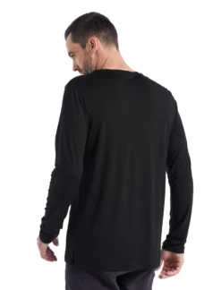 Longsleeve Icebreaker Men Sphere II LS Tee Black -The North Kleding Winkel 3 0A56D8001 2