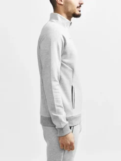 Vest Craft Men Core Soul Full Zip Jkt Grey Melange -The North Kleding Winkel 3 1910621 950000 Core20Soul20Full20Zip20Jacket20M Closeup2