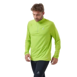 Longsleeve Odlo Men Mid Layer 1/2 Zip Essential Ceramiwarm Lime Green 11 Longsleeve Odlo Men Mid Layer 1/2 Zip Essential Ceramiwarm Lime Green -The North Kleding Winkel 3 313642 44400 3