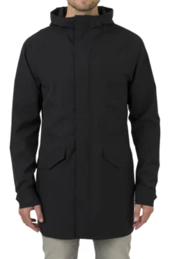 Regenjas AGU Men Urban Outdoor Long Parka Premium Rain Jacket Black -The North Kleding Winkel 3 430428 202028129