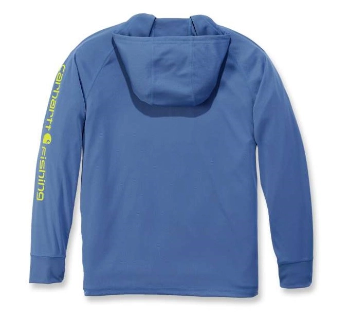 Trui Carhartt Men Fishing Hooded L/S Blue Heather 5 Trui Carhartt Men Fishing Hooded L/S Blue Heather - Afbeelding 3
