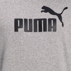 Trui Puma Men Essentials Big Logo Crew Gray -The North Kleding Winkel 3 pumapum 586680 03detailview01