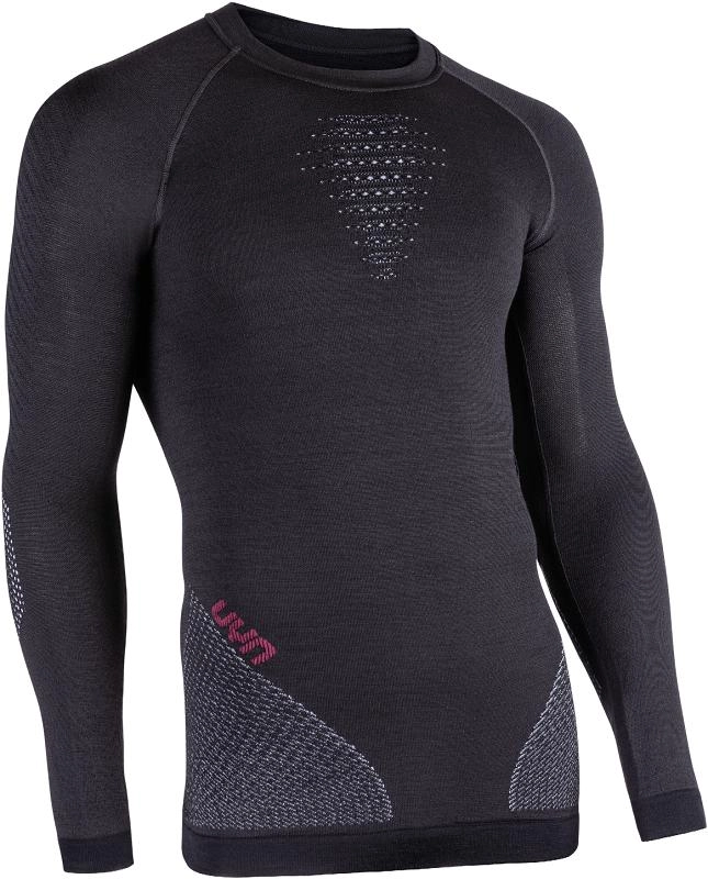 Ondershirt Uyn Men Fusyon L/S Caviar Beige Bordeaux 5 Ondershirt Uyn Men Fusyon L/S Caviar Beige Bordeaux - Afbeelding 3