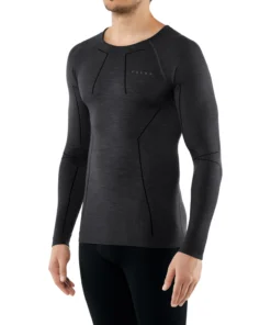 Longsleeve Falke Men Wool-Tech Black -The North Kleding Winkel 3128 110 frontview 5d8432fef1aba original