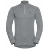 Ondershirt Odlo Men BL Top Turtle Neck LS Half Zip Active Odlo Steel Grey Melange -The North Kleding Winkel 381029