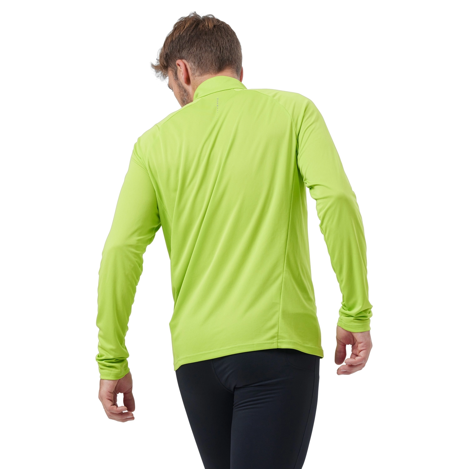Longsleeve Odlo Men Mid Layer 1/2 Zip Essential Ceramiwarm Lime Green 6 Longsleeve Odlo Men Mid Layer 1/2 Zip Essential Ceramiwarm Lime Green - Afbeelding 4