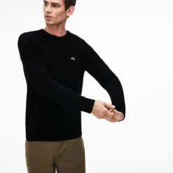 Trui Lacoste 1HA1 Sweater Crew Neck Noir Passion Farine -The North Kleding Winkel 4 AH0841 ASV 31