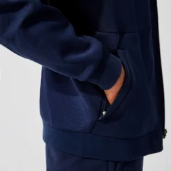 Vest Lacoste Men SH9676 Sport Hooded Mesh Navy Blue -The North Kleding Winkel 4 SH9676 423 32