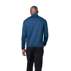 Longsleeve Odlo Men Mid Layer 1/2 Zip Berra Light Blue Wing Teal -The North Kleding Winkel 4 ai466936