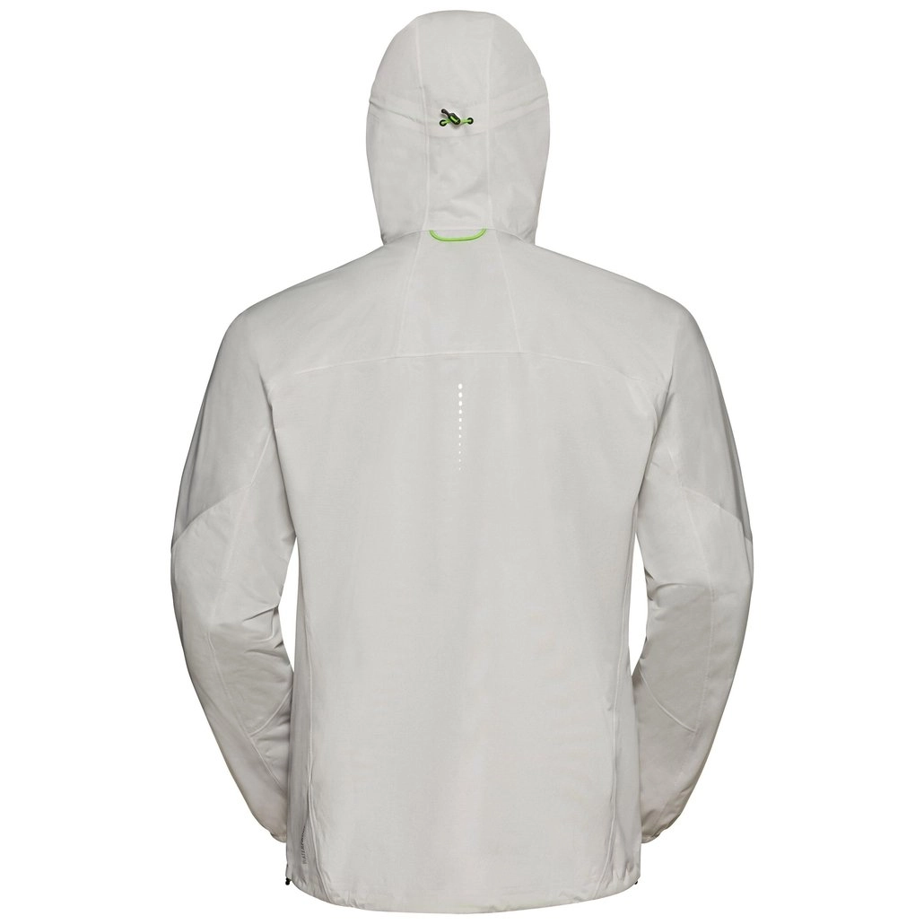 Hardloopjack Odlo Men Jacket Zeroweight Waterproof Odlo Silver Grey Lounge Lizard 5 Hardloopjack Odlo Men Jacket Zeroweight Waterproof Odlo Silver Grey Lounge Lizard - Afbeelding 4