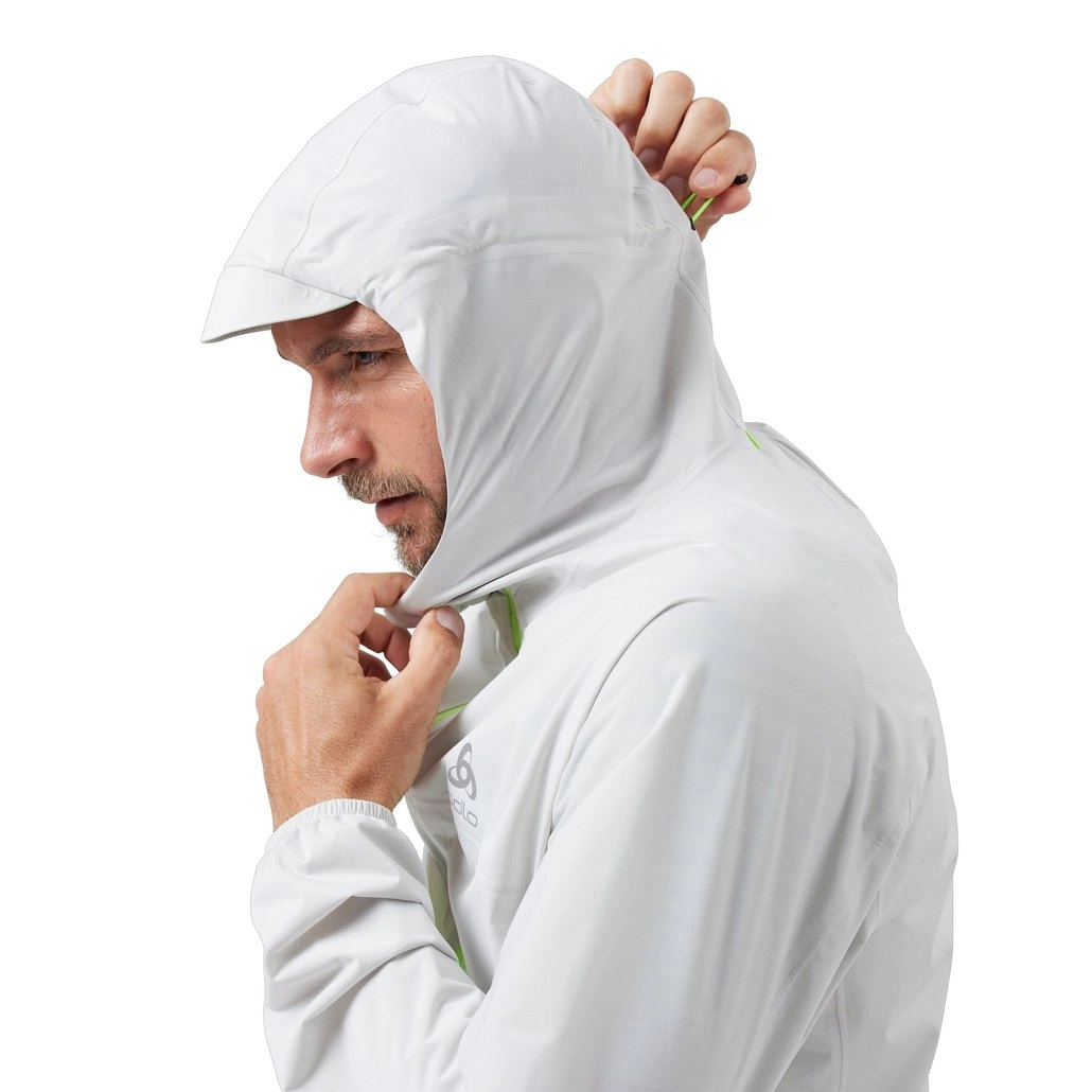 Hardloopjack Odlo Men Jacket Zeroweight Waterproof Odlo Silver Grey Lounge Lizard 8 Hardloopjack Odlo Men Jacket Zeroweight Waterproof Odlo Silver Grey Lounge Lizard - Afbeelding 7