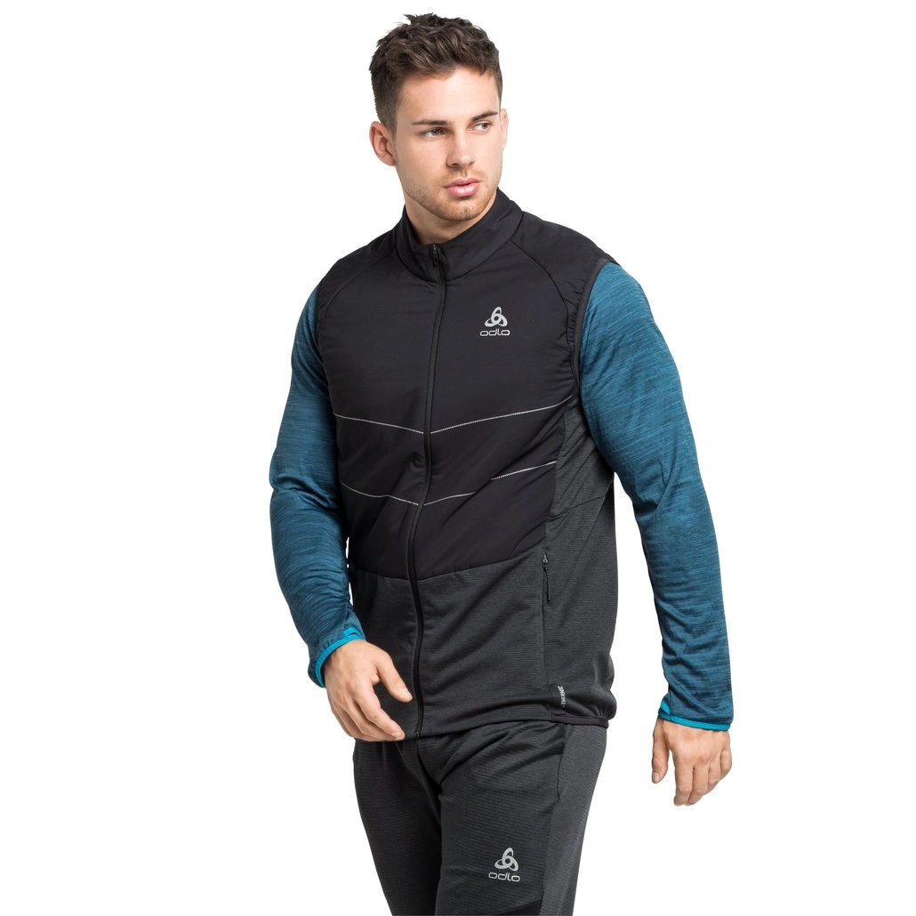 Hardloopvest Odlo Men Vest Run Easy S-Thermic Black 5 Hardloopvest Odlo Men Vest Run Easy S-Thermic Black - Afbeelding 3