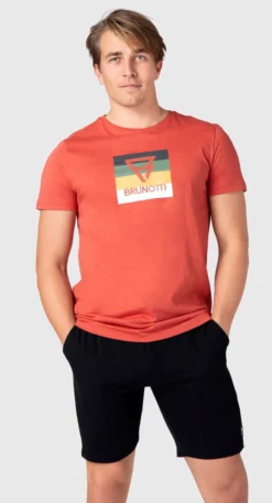 T-Shirt Brunotti Men Tim-Print Terra Cotta -The North Kleding Winkel 5 2211100131 2554 1 2048x