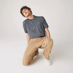 Polo Lacoste Men L1264 Classic Fit Gevlamd Grijs -The North Kleding Winkel 5 L1264 E8G 24204